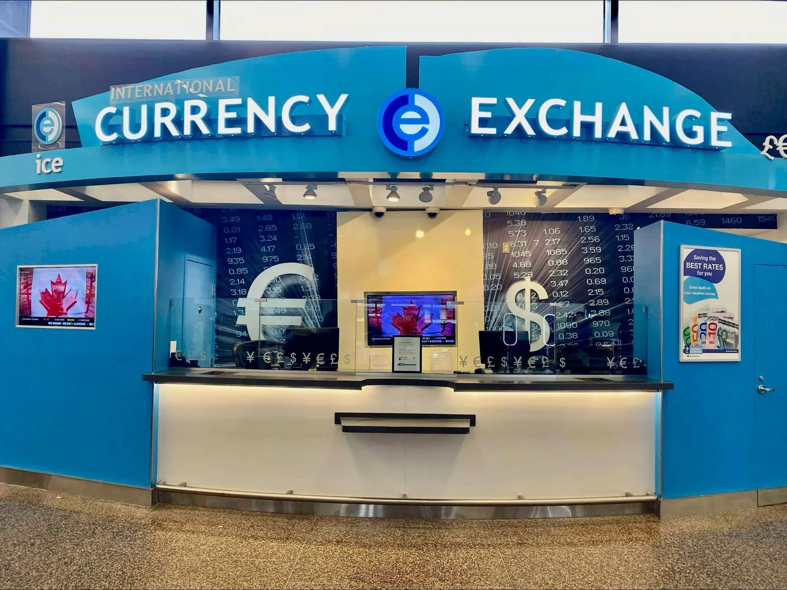 SEA ICE International Currency Exchange booth